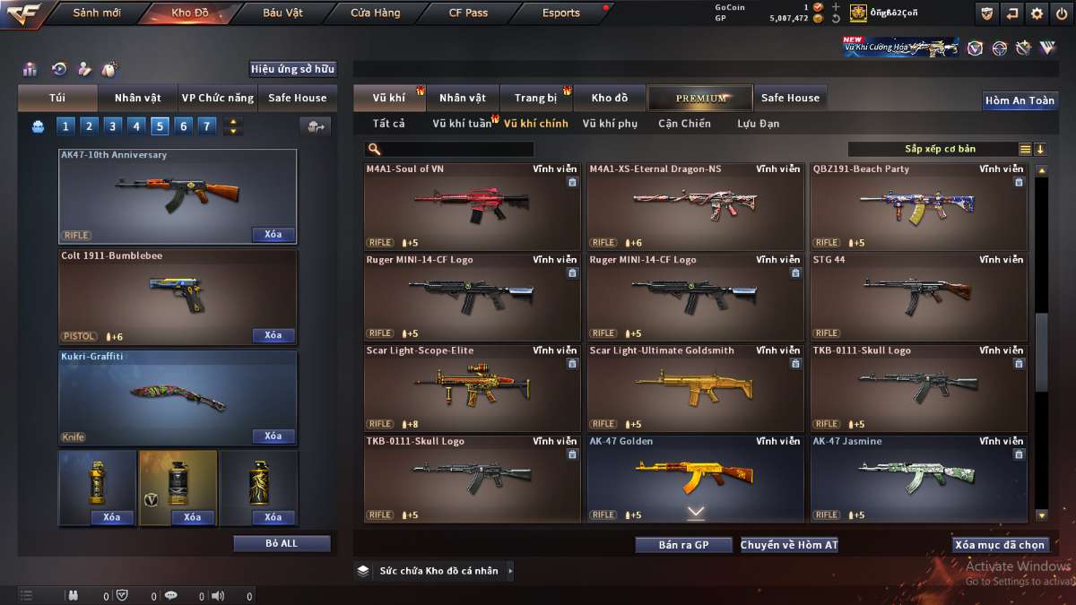 shop acc cf uy tin gia re
